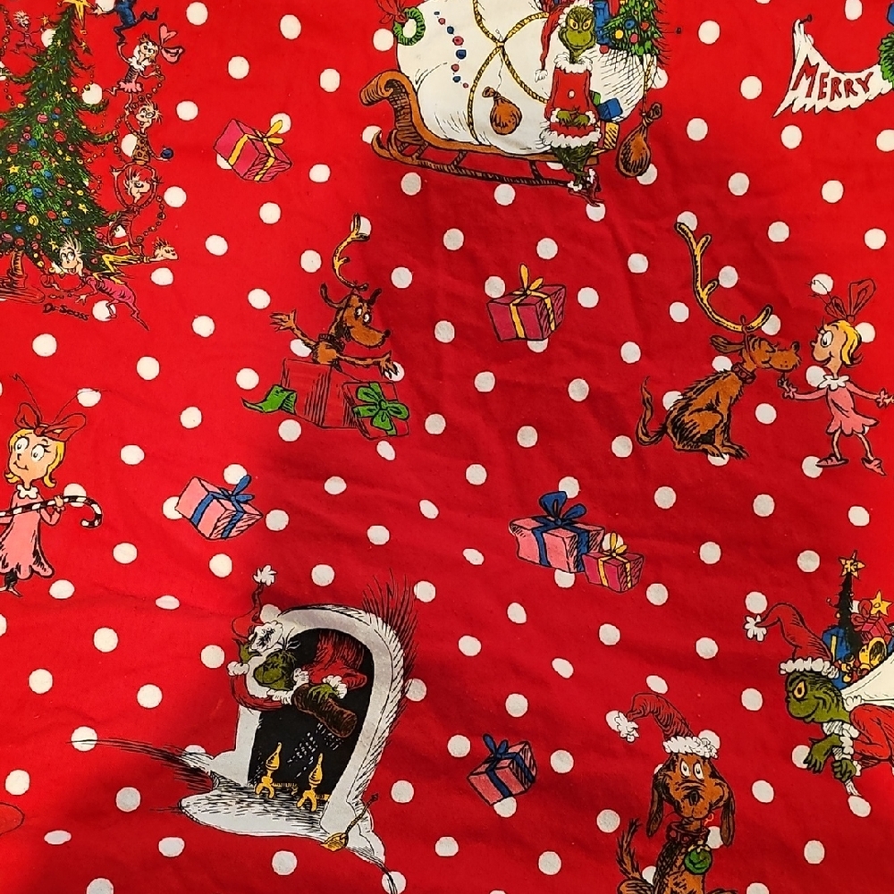 Pottery Barn Kids Dr. Seuss Red and White Crib Sheet